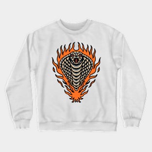 burning cobra tattoo Crewneck Sweatshirt